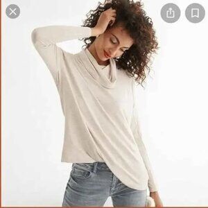 Cabi Ease Cowl Neck Oversized Top Size Small